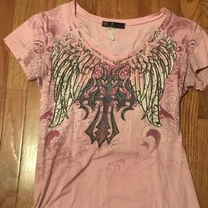 Buckle angels and Diamonds top